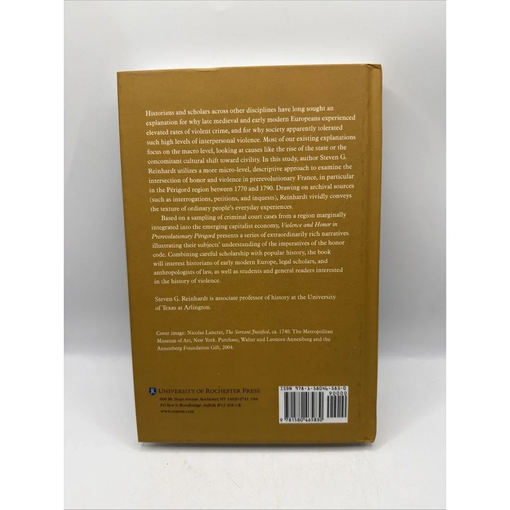 Violence and Honor in Prerevolutionary Périgord by Steven G Reinhardt‎